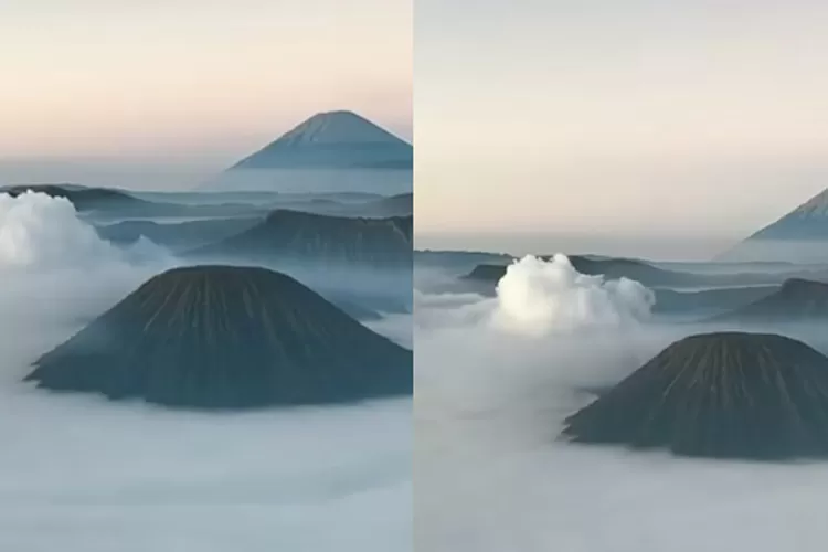 Negeri di atas awan, penampakan Gunung Bromo Jawa Timur. / Instagram.com/ @syaifularieef (JAKARTA INSIDER)