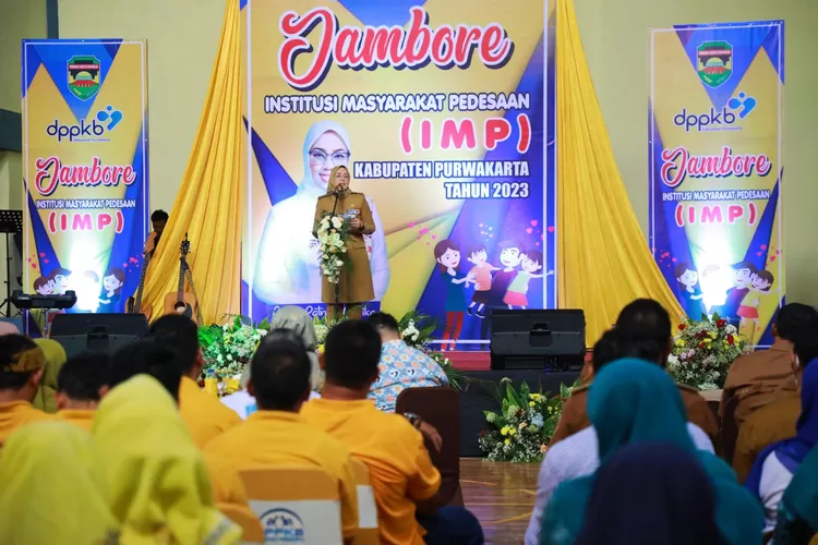 Bupati Purwakarta Anne Ratna Mustika dalam Jambore IMP. (Diskominfo Purwakarta)