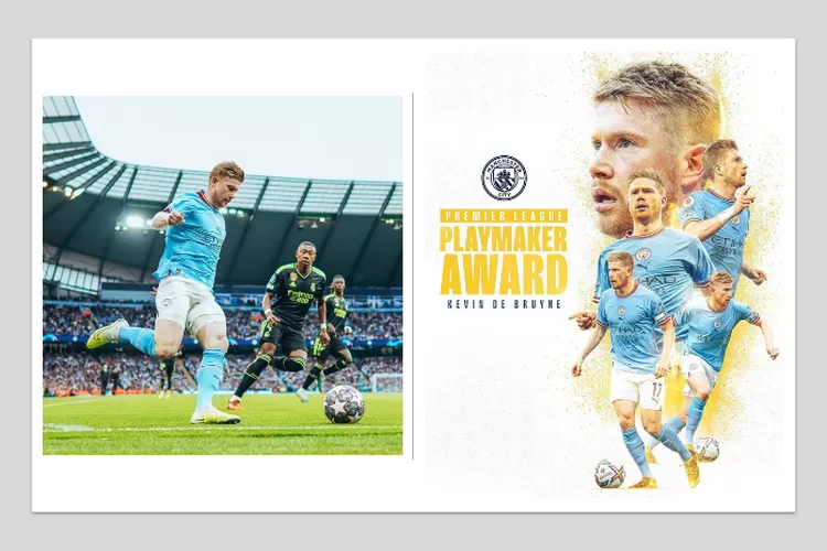 Potret Kevin De Bruyne Assist Terbanyak Premier League dan raih penghargaan Playmaker of the Year di Premier League (instagram.com/mancity)