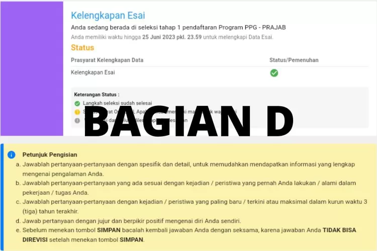 Seleksi Ppg Prajabatan Berikut Contoh Jawaban Esai Bagian D Dalam