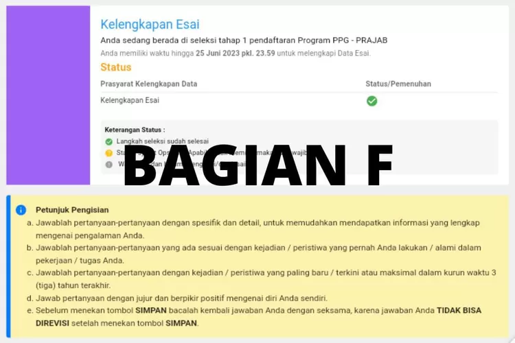 Contoh jawaban Esai bagian F, PPG Prajabatan 2023  