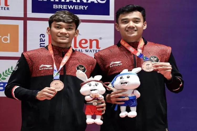 Bagas dan Fikri mewakili Indonesia di final Thailand Open 2023 (Instagram @b.maulana7)