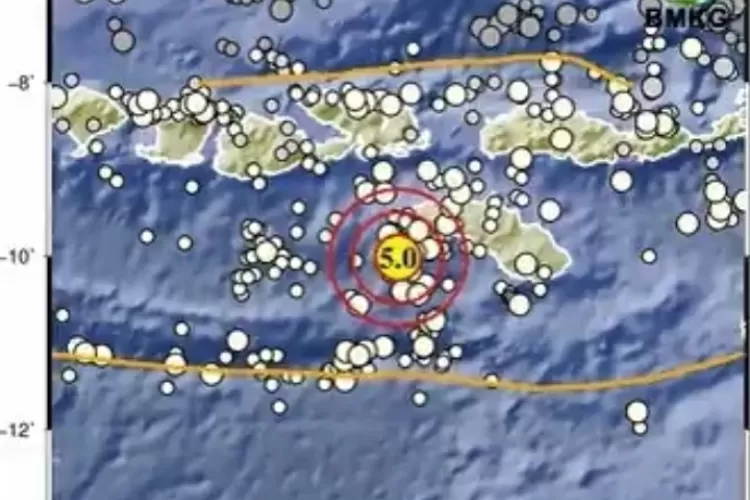 Gempa Magnitudo 5,0 di Sumba NTT, BMKG: Tidak Potensi Tsunami (BMKG )