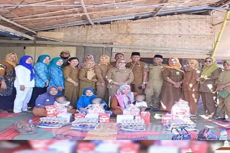 TPPS Labuhanbatu terdiri dari Wakil Bupati, Bappeda dan Dinas Kesehatan memberikan bantuan sembako, susu dan makanan gizi tambahan (Realitasonline.id/RS)