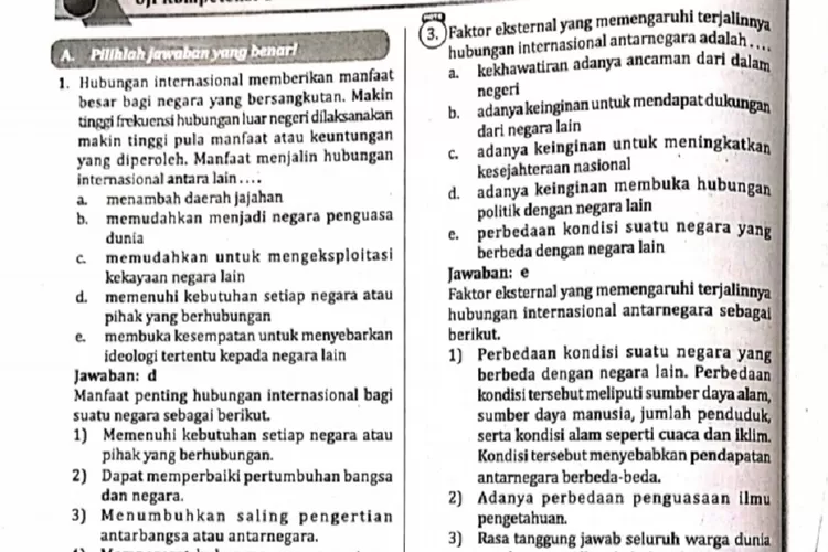 Kunci Jawaban PKN Kelas 11 Semester 2 Intan Pariwara