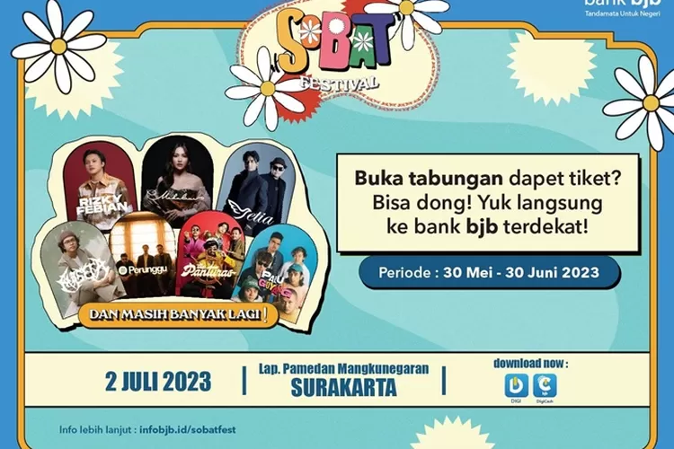 Menabung di bank bjb Bisa Nonton Konser Sobat Festival 2023