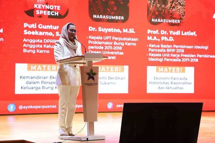 Perpusnas menggepar diskusi memperingatu Bulan Bung Karno.