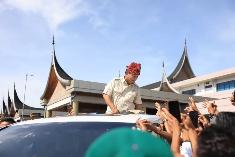Prabowo Subianto di Sumatera Barat