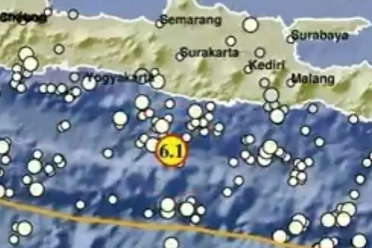 Gempa Pacitan Magnitudo 6,1 Tengah Malam Dirasakan Warga Yogyakarta, Kudus Hingga Malang (BMKG )