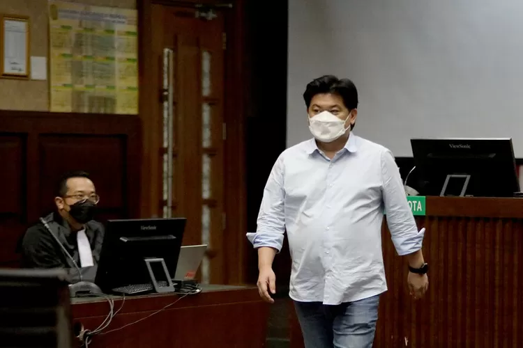 terpidana Heru Hidayat saat ikuti sidang di Pengadilan Tipikor Jakarta