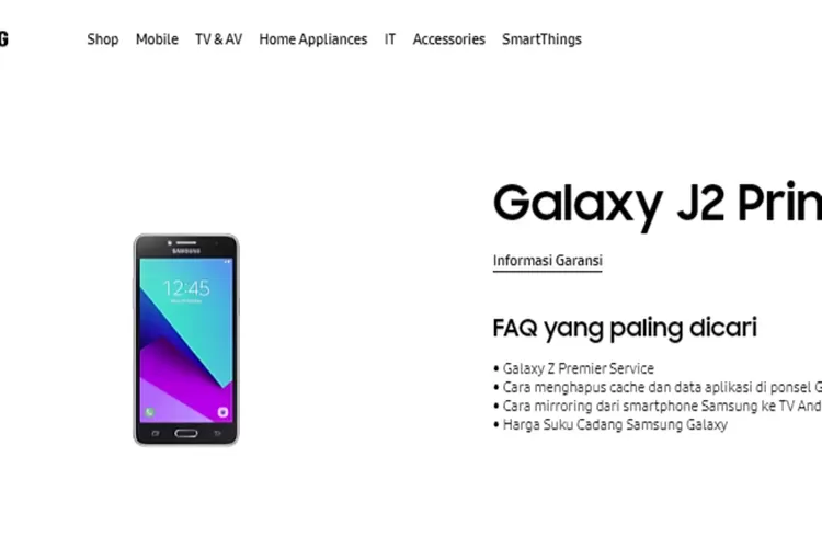 Spesifikasi Dan Harga Samsung Galaxy J2 Prime (samsung.com)