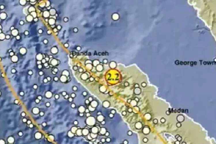 BMKG laporkan gempa mengguncang Aceh hari ini (Twitter @infoBMKG)