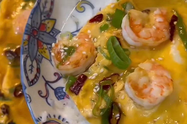 Resep Masakan Diet Telur Udang Siram (TikTok Olivia Tommy)