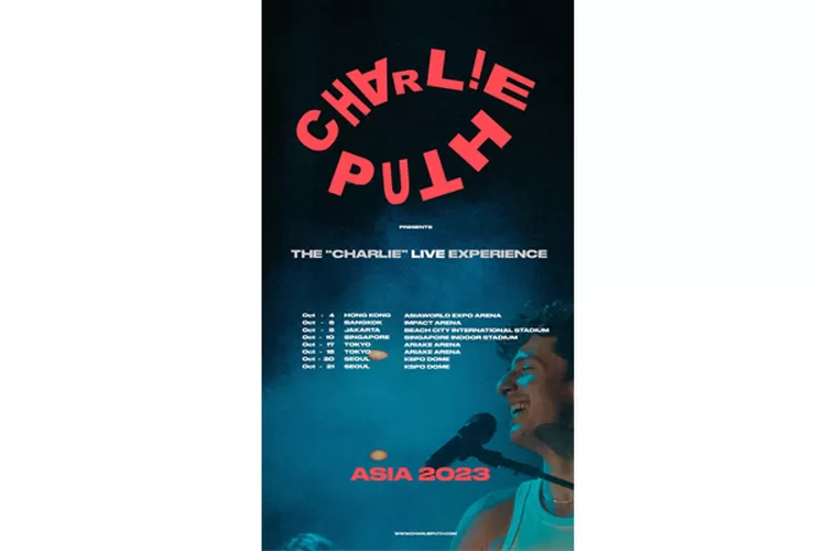 Konser Charlie Puth digelar di se-Asia (https://twitter.com/charlieputh)