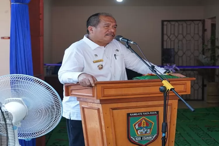 Wakil Bupati Asahan Taufik saat menyampaikan pidato&nbsp; (Realitasonline.id/Dok)