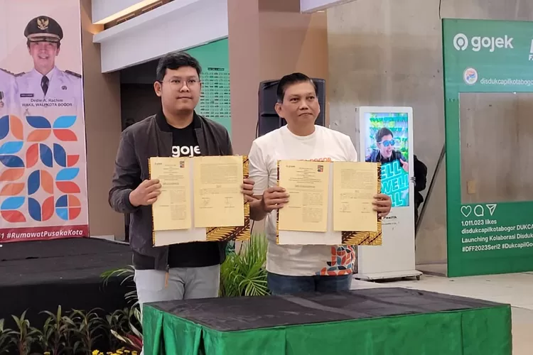 Kerja sama Pemerintah Kota Bogor dengan GoJek dalam pelayanan administrasi kependudukan warga Kota Bogor. (GoJek)