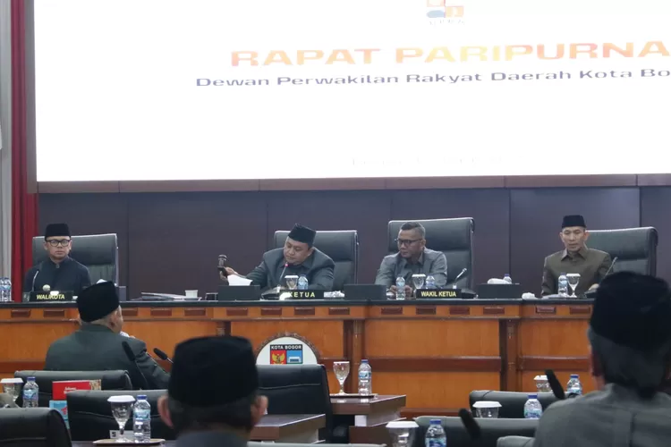 Rapat paripurna DPRD Kota Bogor mengesahkan Perda Pemajuan Kebudayaan Daerah. (DPRD Kota Bogor)
