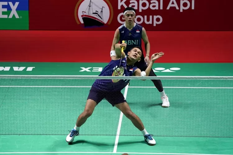 Pasangan ganda putra Indonesia Fajar Alfian/Muhammad Rian Ardianto melaju ke babak kedua Indonesia Open 2023.