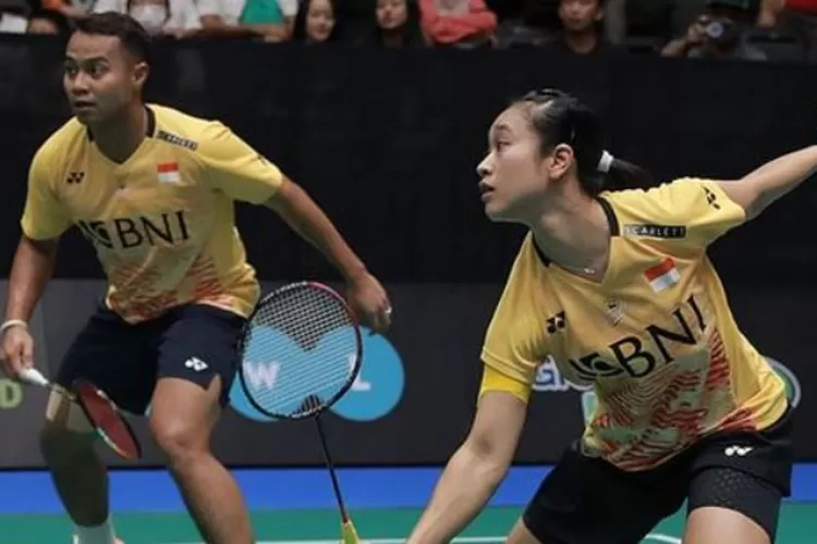 Rehan/Lisa berhasil mngalahkan Goh/Lai di babak 32 besar Indonesia Open 2023 (Instagram badminton.ina)