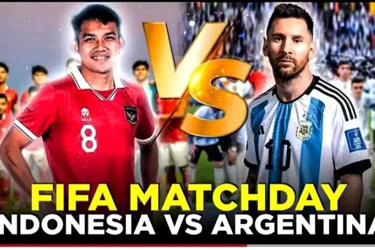 Laga Indonesia vs Argentina tetap menarik penonton ke stadion meski tanpa Lionel Messi.