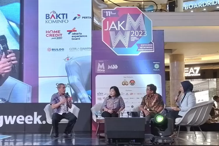 Talkshow mendorong ekosistem periwisata  di Jakarta, Rabu (14/6/2023).