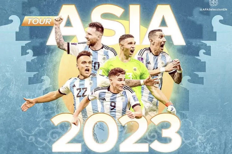 Harga tiket pertandingan Timnas Argentina vs Australia di China melonjak tinggi (Instagram/@afaseleccionen)