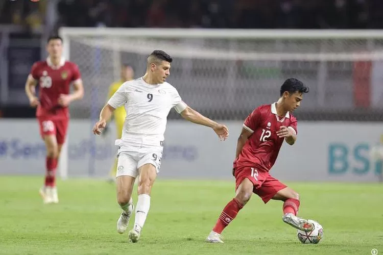 Pertandingan Indonesia vs Palestina FIFA Matchday berakhir imbang tanpa gol. (Foto by Instagram @PSSI)