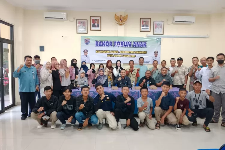 KOMPAK : Rakor Forum Anak Kelurahan Curug, Kecamatan Cimanggis. (ANDIKA EKA/RADAR DEPOK)