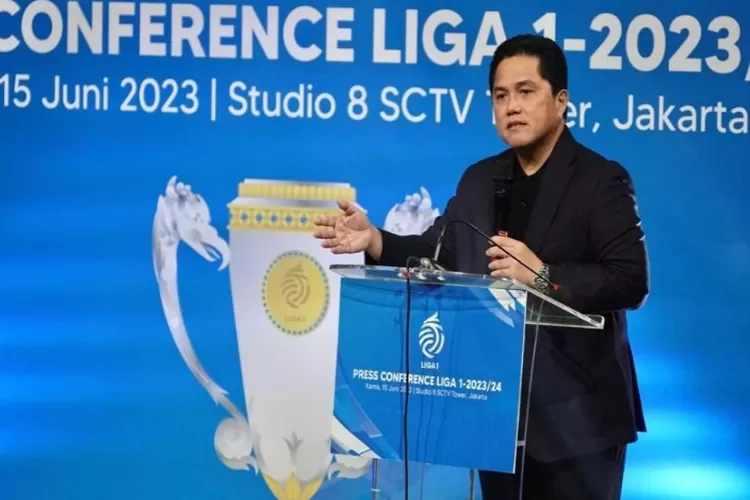 Erick Thohir Umumkan Kebijakan Baru untuk Liga 1 Indonesia Musim Depan (doc. Twitter @idextratime)