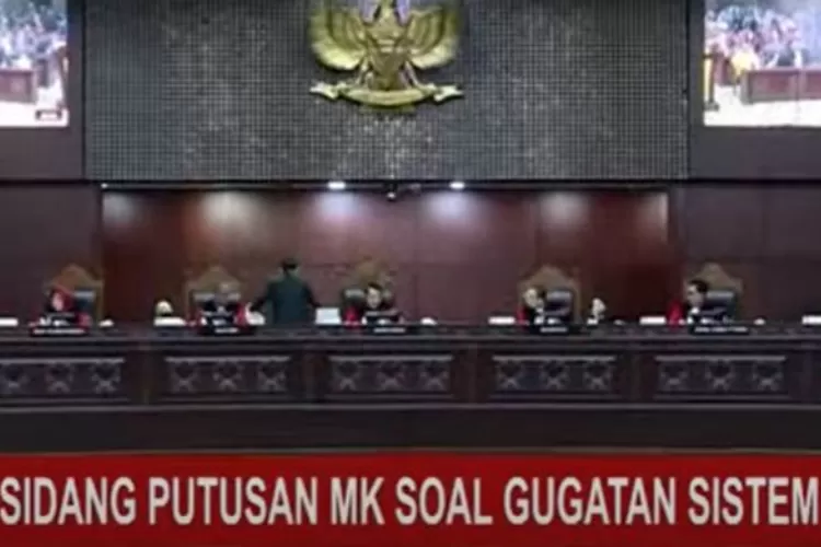 Sidang putusan sistem pemilu di MK