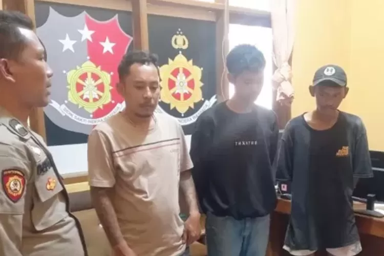 Sejumlah preman dirungkus personel Polsek Cidahu, Resor Sukabumi pada operasi pemberantasan preman yang digelar serentak se-wilayah hukum Polres Sukabumi, Jumat (16/6/2023).