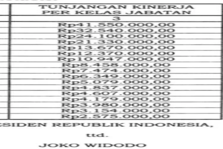 PENGUMUMAN: Presiden Jokowi Sahkan Kenaikan Tunjangan Kinerja PNS Juni ...