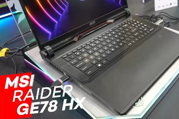 Laptop MSI Raider GE78 (Youtube DK ID)