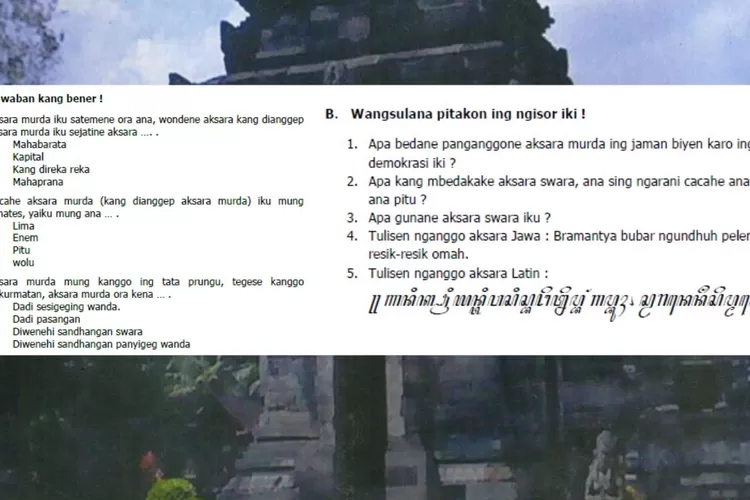 Bahasa Jawa kelas 8 halaman 138 139 140 141: Uji Kompetensi Wulangan 7