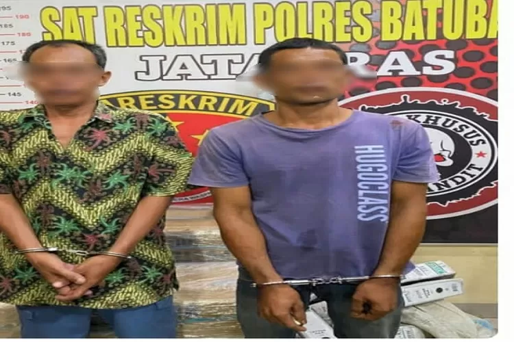 Kedua tersangka baru penganiaya pencuri Kambing hingga tewas (Realitasonline.id/H.Guntur Sinaga)