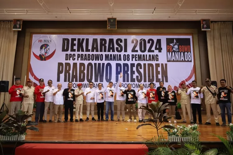 Deklarasi Prabowo Presiden di Pemalang, Jawa Tengah.