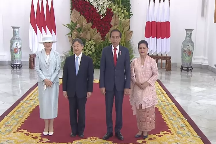 Kaisar Jepang Naruhito dan Permaisuri Masako disambut Presiden dan Ibu Negara Iriana Jokowi