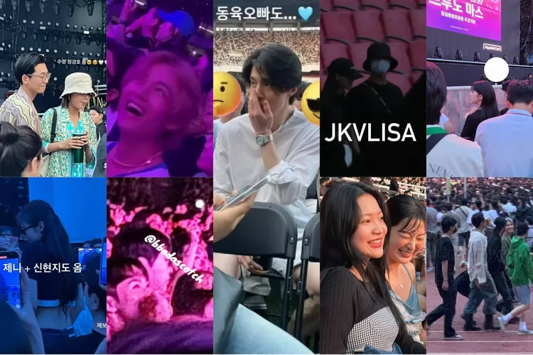 Sejumlah artis korea menonton konser Bruno Mars, simak 34 nama berikut. (Kolase Twitter @HonorTaehyung @syoungshine @usagimamoru68 @LaliceUpdate @blinkmf @Ieemarkees @Strryc)