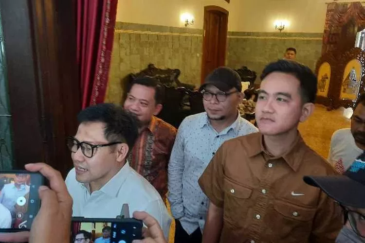 Ketum PKB Muhaimin Iskandar menemui Wali Kota Solo Gibran Rakabuming  Raka di Loji Gandrung (Endang Kusumastuti)