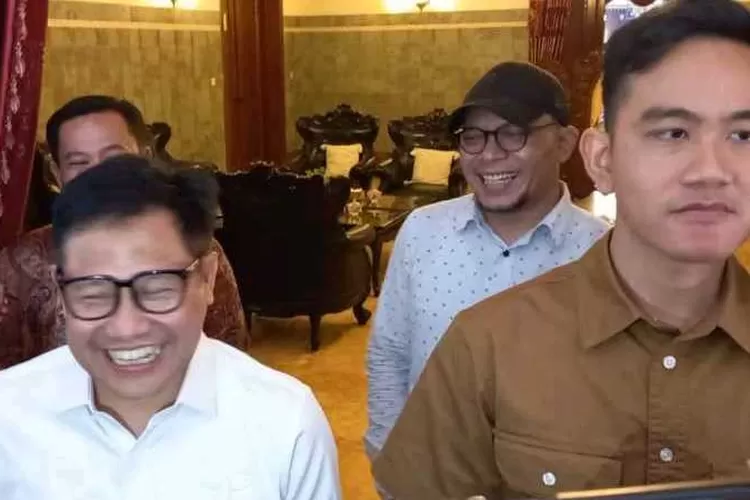 Ketum PKB Muhaimin Islkandar bersama Wali Kota Solo Gibran Rakabuming Raka (Endang Kusumastuti)