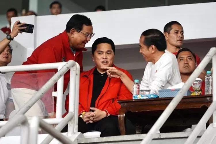 Jokowi, Prabowo dan Erick Thohir