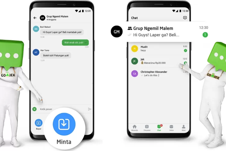 begini cara chat di aplikasi Gojek dengan pengguna lain. (Gojek)