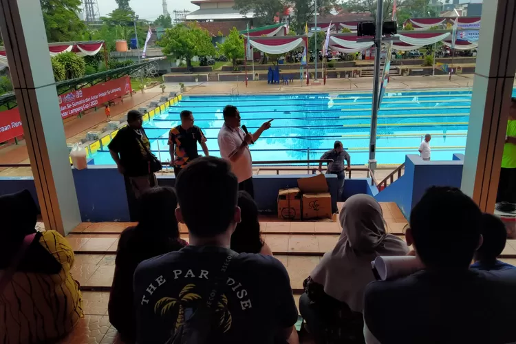  Peserta Kejuaraan Renang Antar Pelajar dan Antar Perkumpulan se-Sumatera Walikota Cup I 2023 (Aspirasiku/Yoga Pratama)