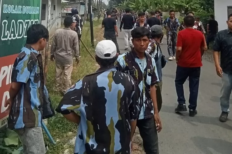 Dua kubu ormas bentrok baku hantam di Binjai Selatan&nbsp;  (Realitasonline.id/MA)