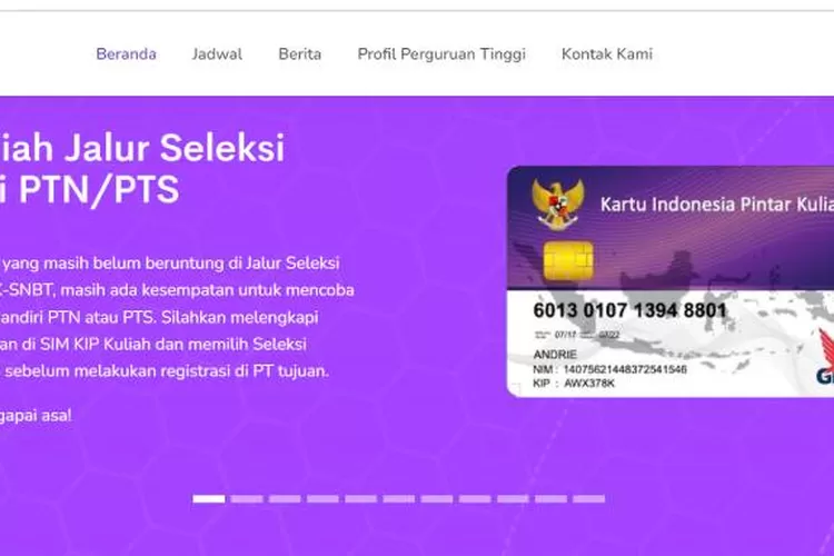 Berikut Ini Cara Membuat KIP Untuk Daftar Jalur Mandiri PTN Dan PTS ...