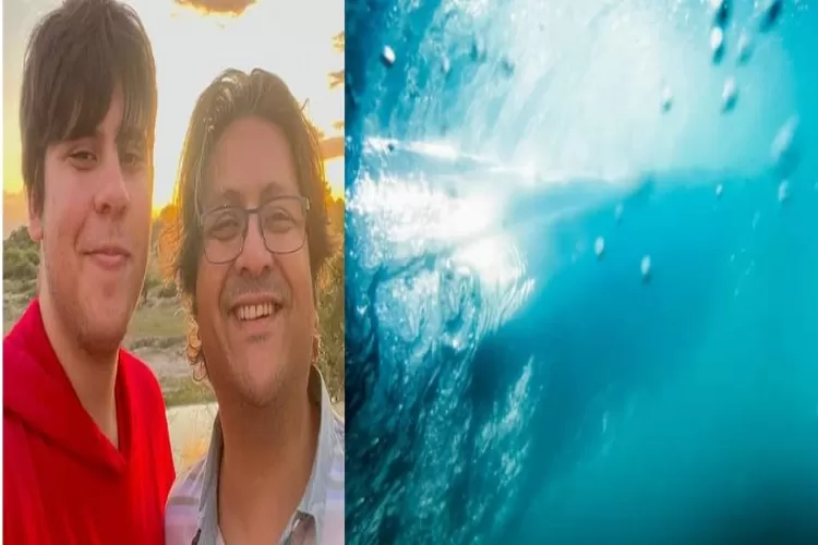 Suleman Dawood dan Ayahnya Shahzada Dawood Miliarder asal Pakistan yang Menjadi korban Kapal Selam wisata Titanic (Twitter OceanGate edit Canva)