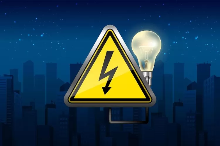 Ilustrasi tanda bahaya listrik (nikapeshkov via freepik.com)