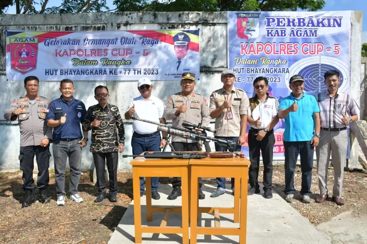 Pengurus Kabupaten Persatuan Menembak Indonesia (Pengkab Perbakin) Agam menggelar Kapolres Cup 5 (AMC News)