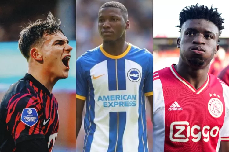 Manchester United melirik Taylor Booth (kiri), Moises Caicedo (tengah), dan Mohammed Kudus (kanan) setelah gagal dapatkan Mason Mount (Kolase foto Instagram/@tb.23, @moises_caicedo55, dan @kudus_mohammed)