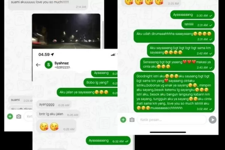 Isi chat Syahnaz dan Rendy (Tangkap Layar)